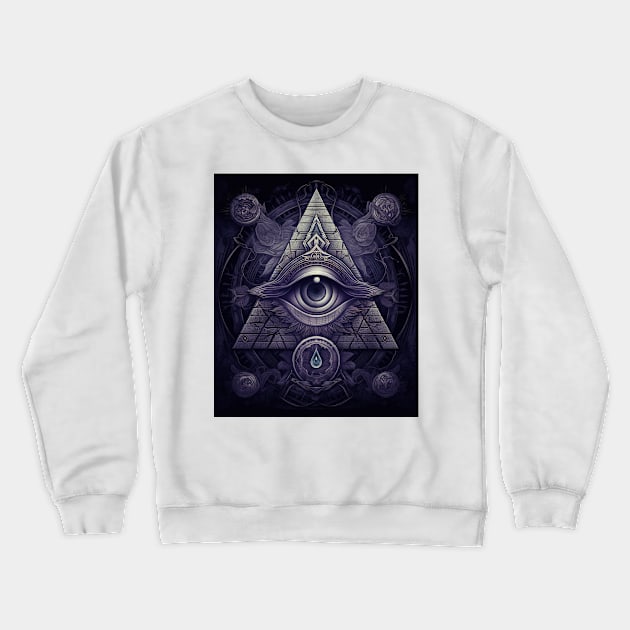 Eye Of Horus Crewneck Sweatshirt by TooplesArt